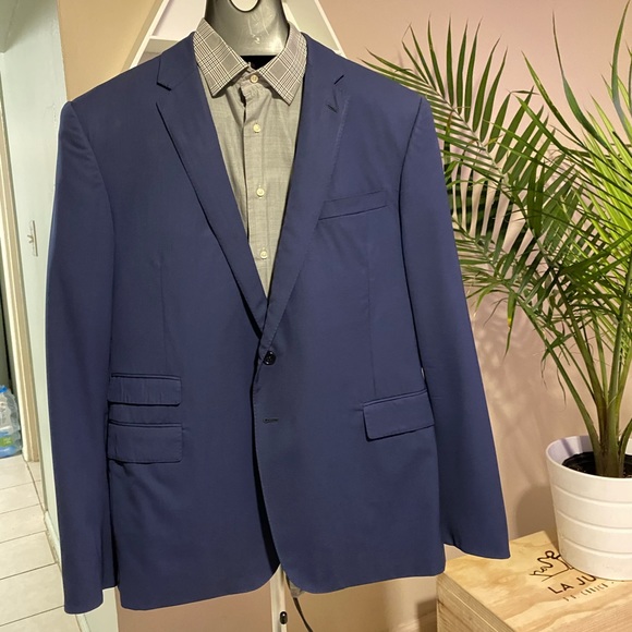 Ralph Lauren Black Label 100% Wool Navy Blazer - Picture 2 of 8